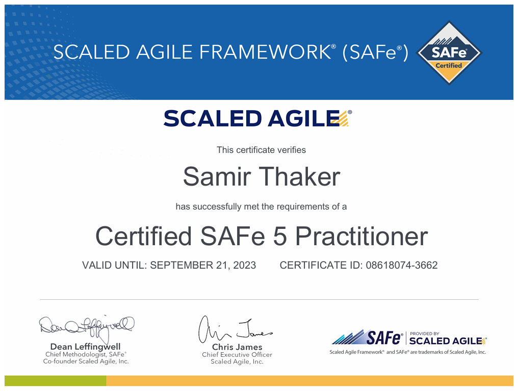 SAFe 5 Practitioner